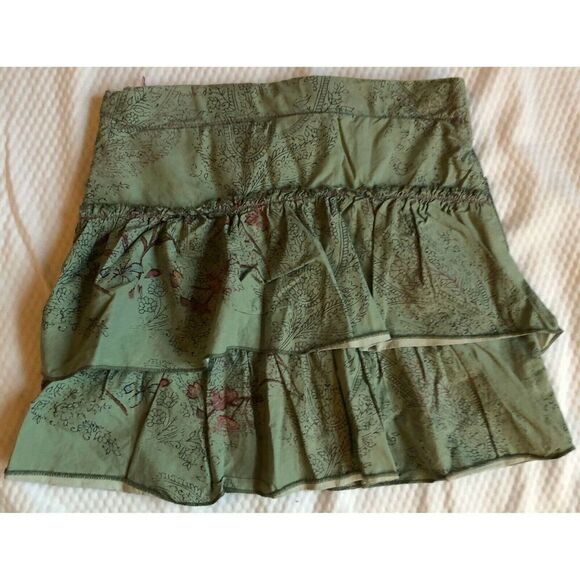 Jean Bourget Blue Denim Ruffle Back Skirt  Girls Size 5 - Picture 8 of 10